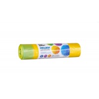 Мешки для мусора Fun Clean Особо прочные с тесьмой для затягивания желтый 35л*20шт вл.25ш  Акция-22%